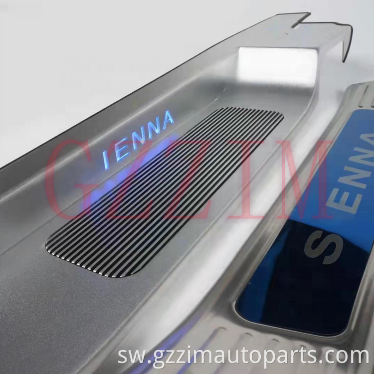 Vifaa vya gari aluminium alloy gari mlango sill strips mambo ya ndani na nje trim mlango screed misingi kwa Sienna